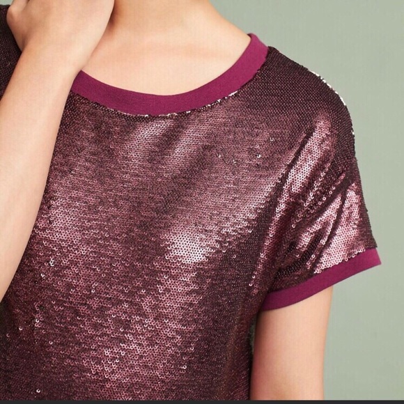 New Anthropologie Tunic Sequined Dress size small - Picture 2 of 4